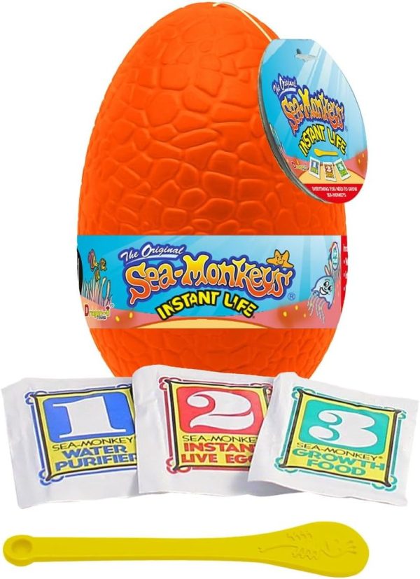 Sea-Monkeys? Egg Instant Life - World's Only Instant Pets? - Assorted Colors - Ages 6+ (Pack of 1)