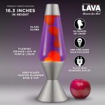 The Original Lava? Lamp - Large 52oz 16.3 - Vivid Twilight - Classic Liquid Motion Lamp - Orange Lava and Purple Liquid - Item #5119 (Amazon Exclusive)